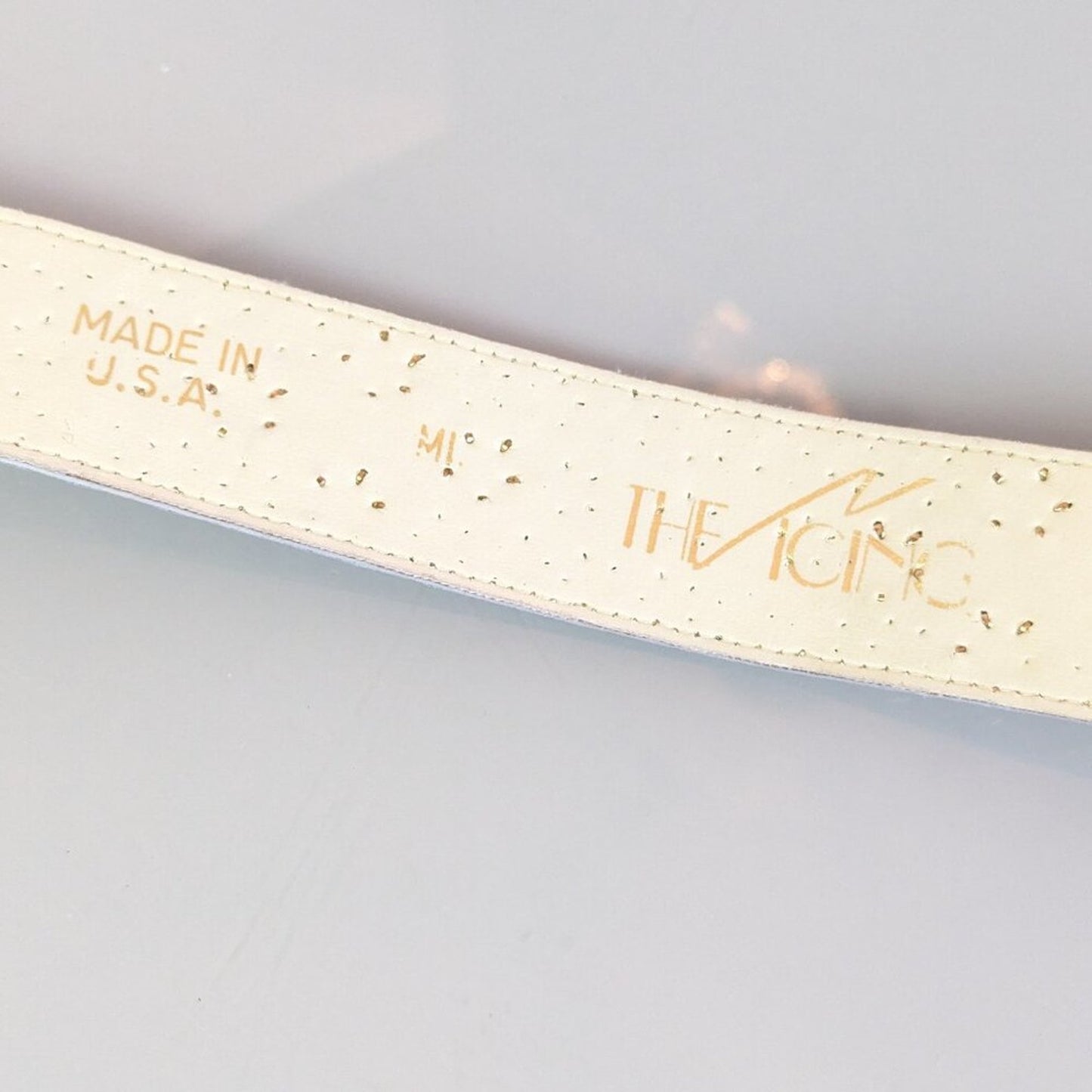 The Icing Vintage 90's Gold Studded Belt Metallic Polka Dot Rhinestones Size M