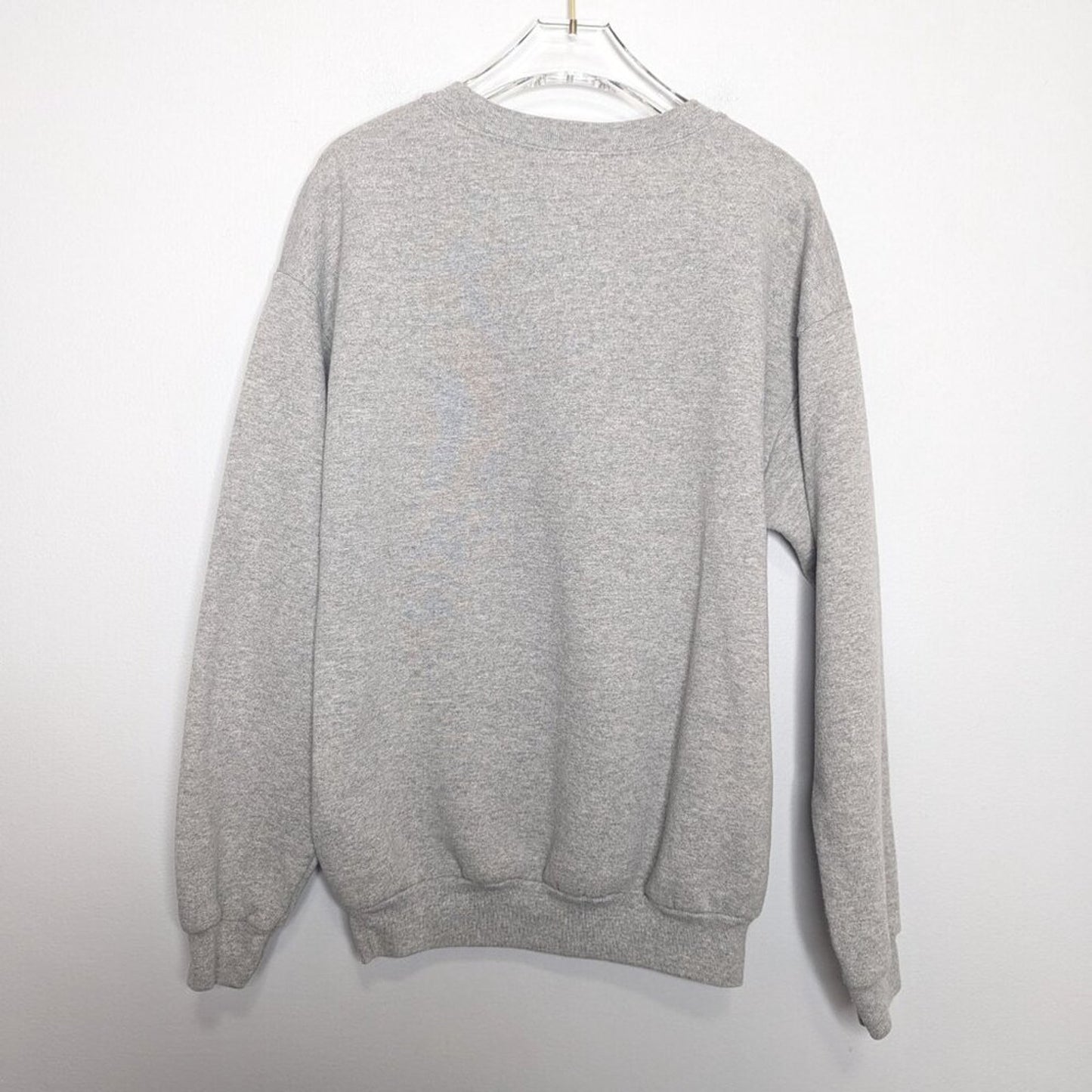 Upcycled Vintage Gray Liberal Snowflake Holiday Sweatshirt Teddy Bears Crewneck