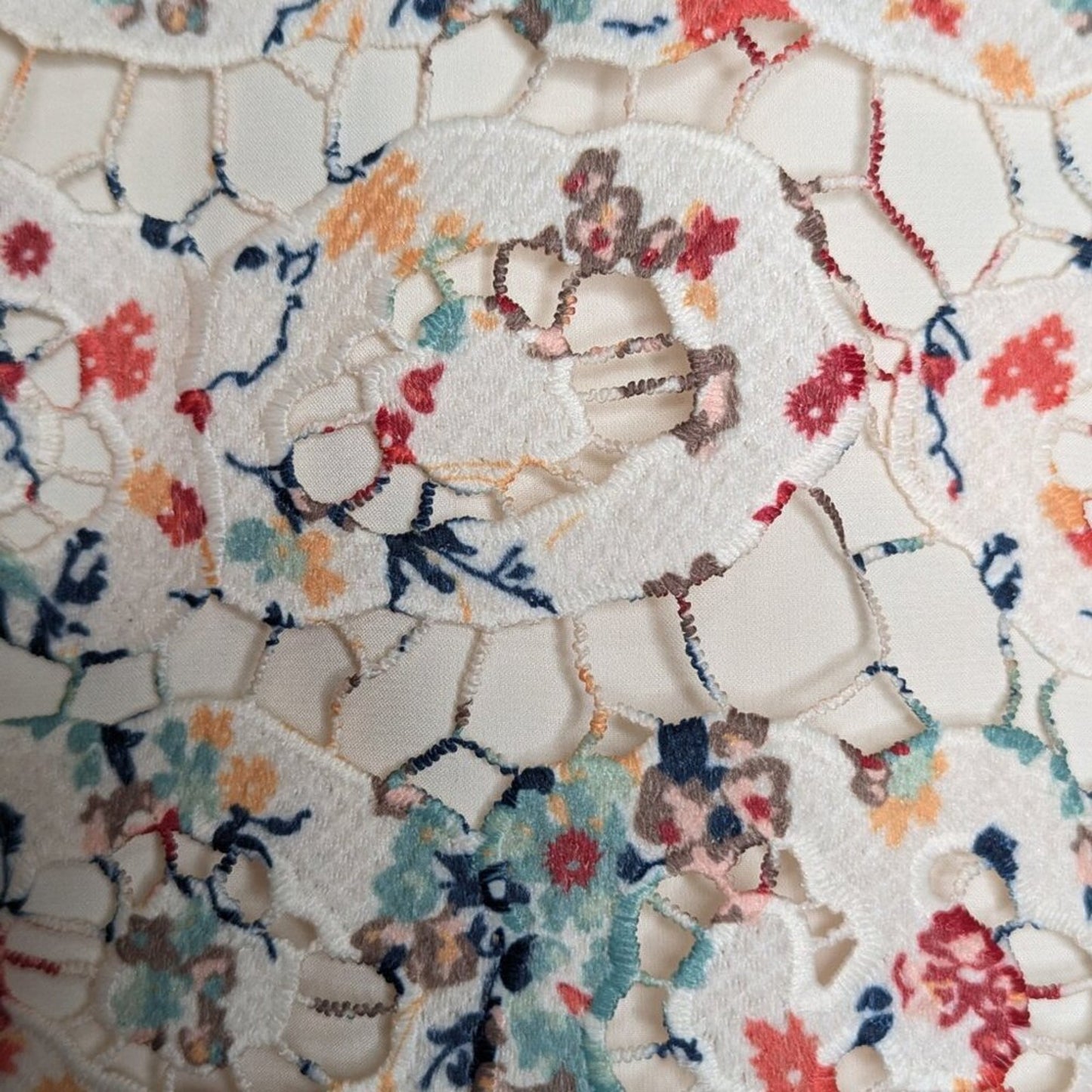 Tularosa Cream Cyrus Dress Lace Sleeveless Fit And Flare Scalloped Hem XS