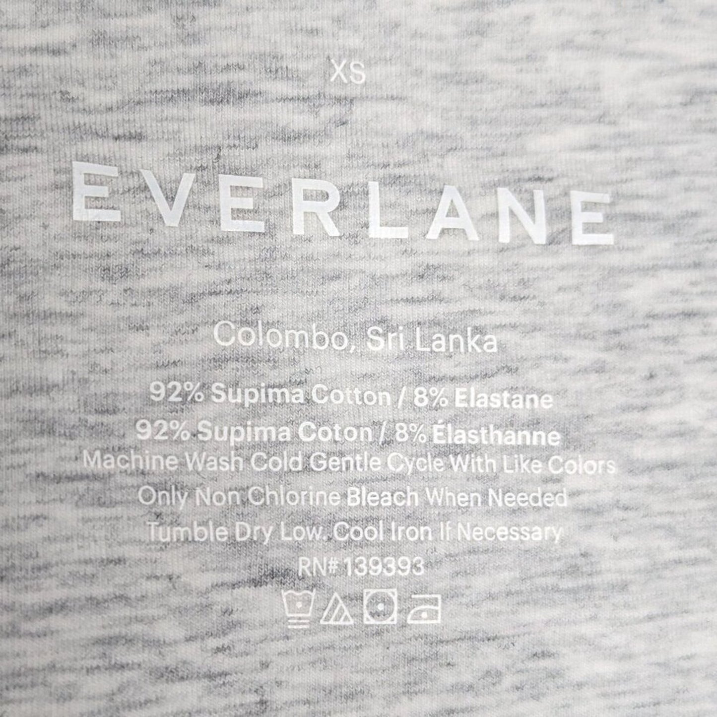 Everlane Gray The Henley Bodysuit Long Sleeve Scoop Neck Button Up Size XS