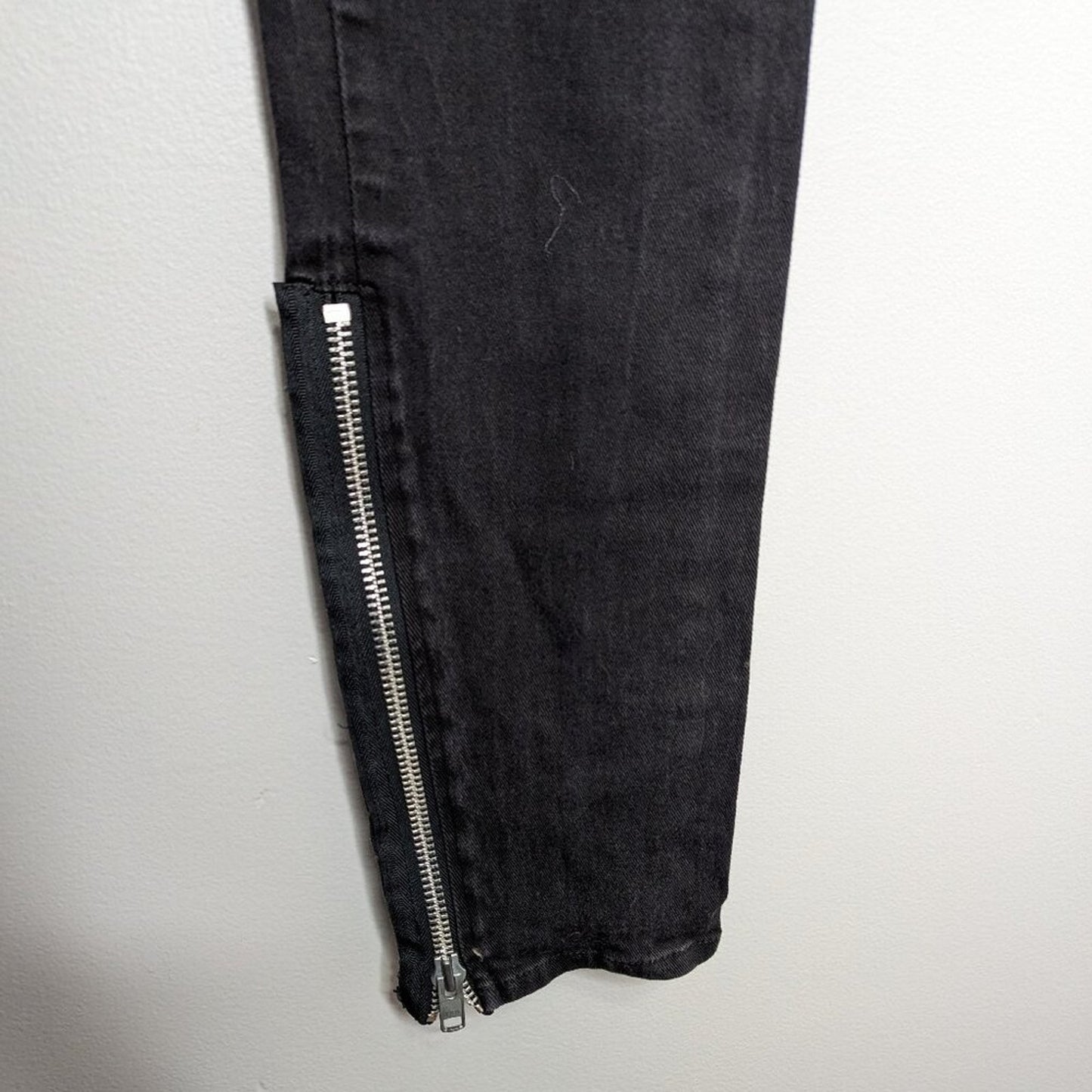 Lip Service Vintage 90's Black Jeans Goth Industrial Zippers Denim Slim