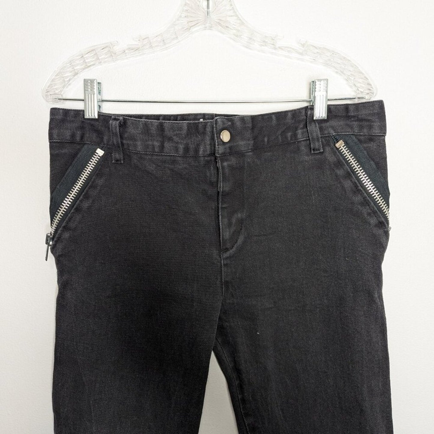 Lip Service Vintage 90's Black Jeans Goth Industrial Zippers Denim Slim