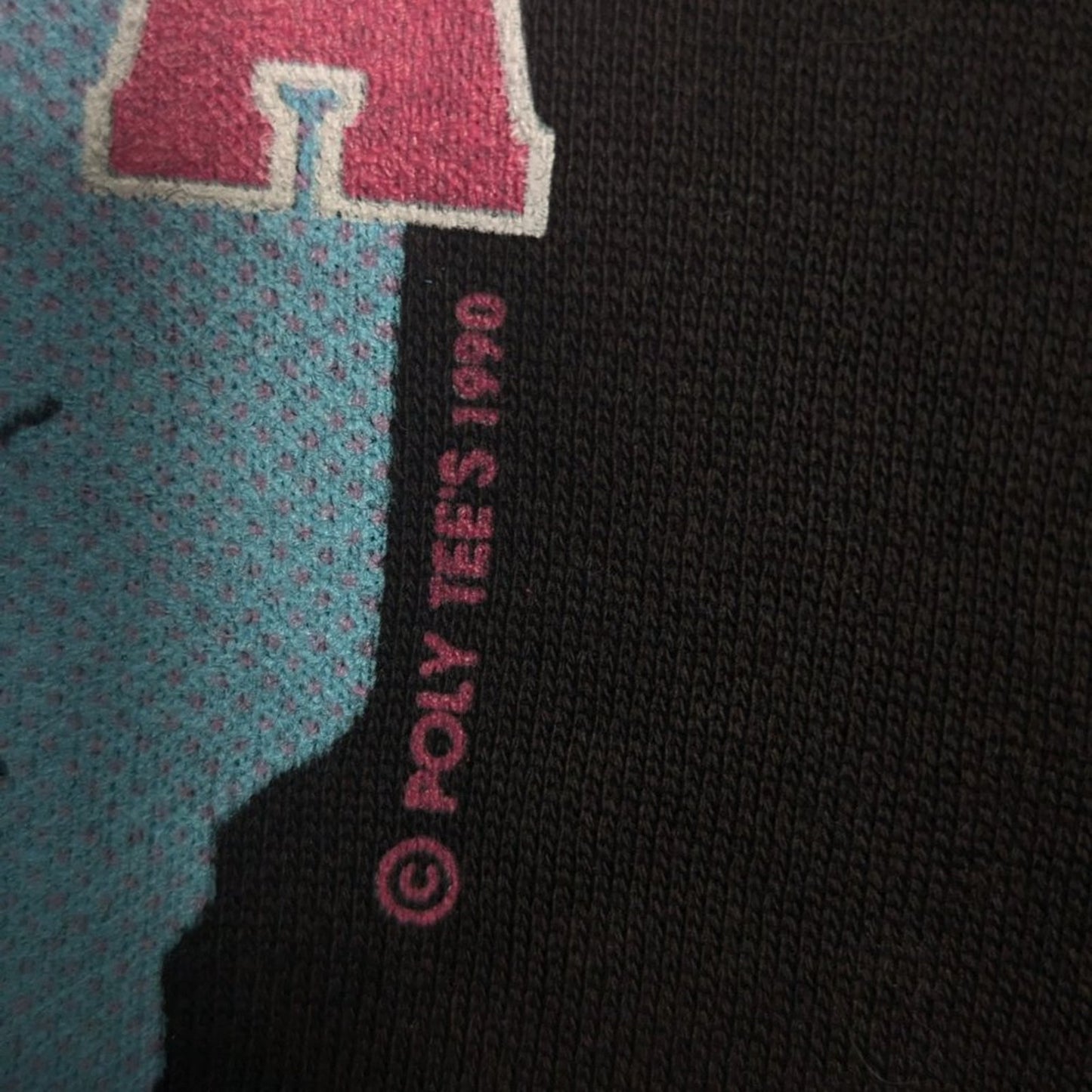 Vintage Black Graphic Print Crewneck Sweatshirt Alaska Inside Passage Pastel XL