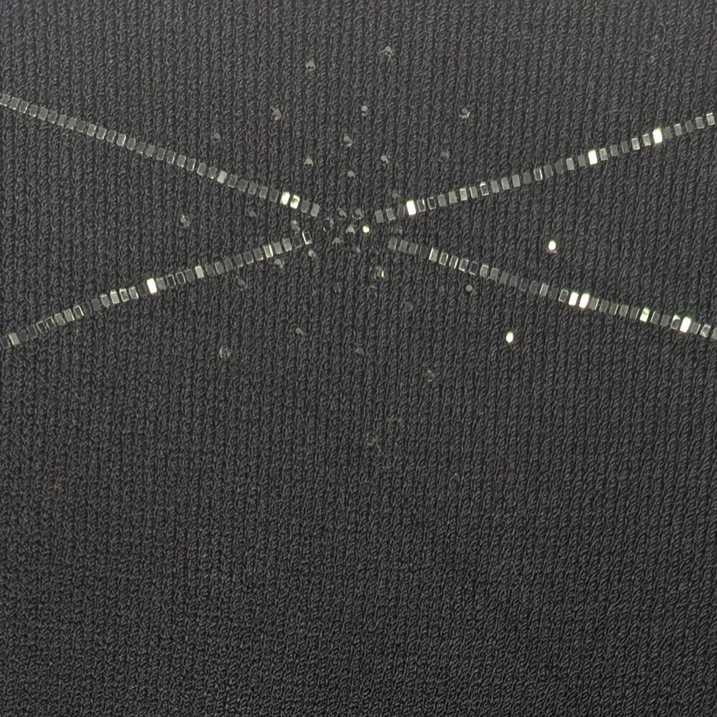 St. John Evening Vintage Black Starburst Sparkle Cardigan Long Sleeve V-Neck 2