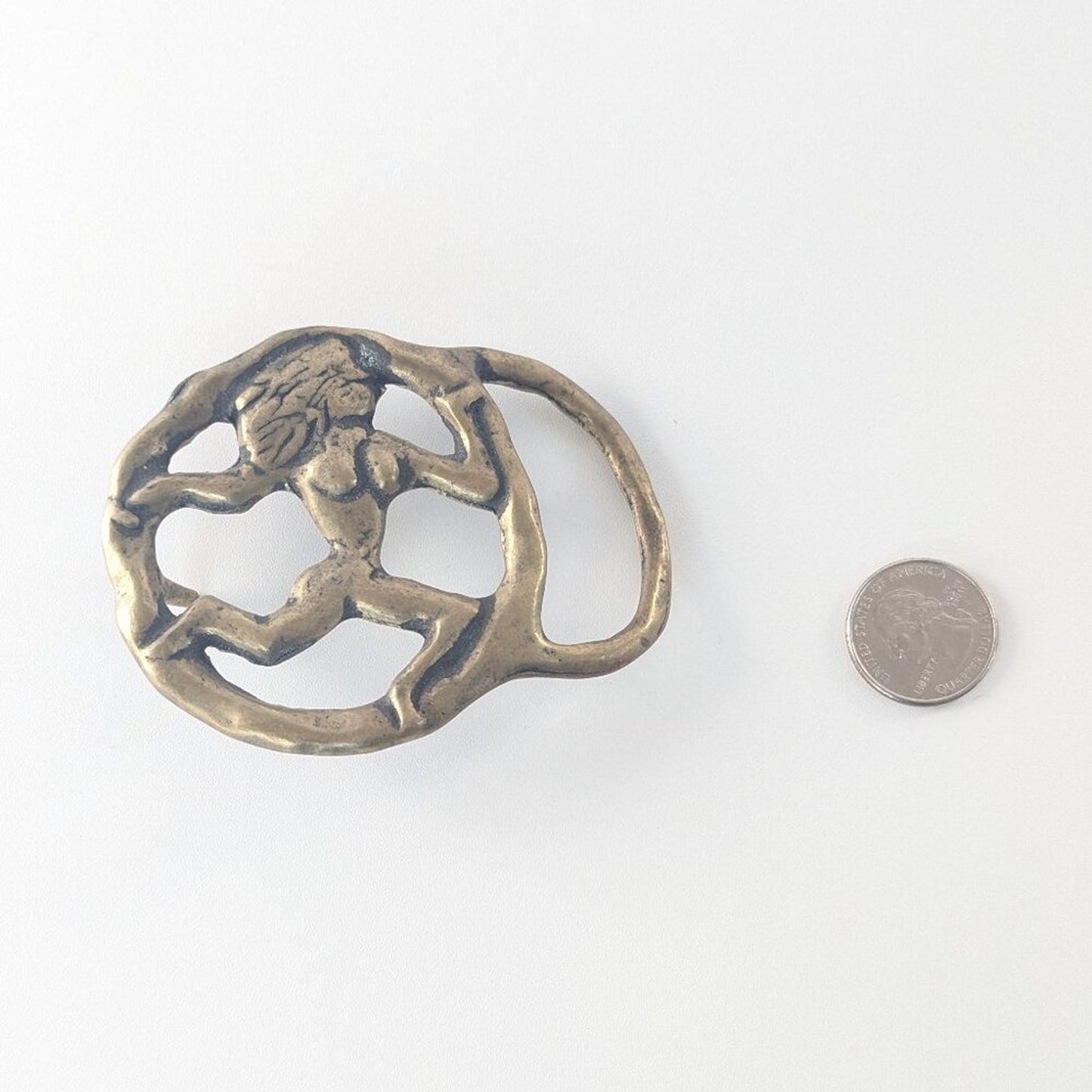 Unbranded Vintage Brass Virgo Zodiac Belt Buckle