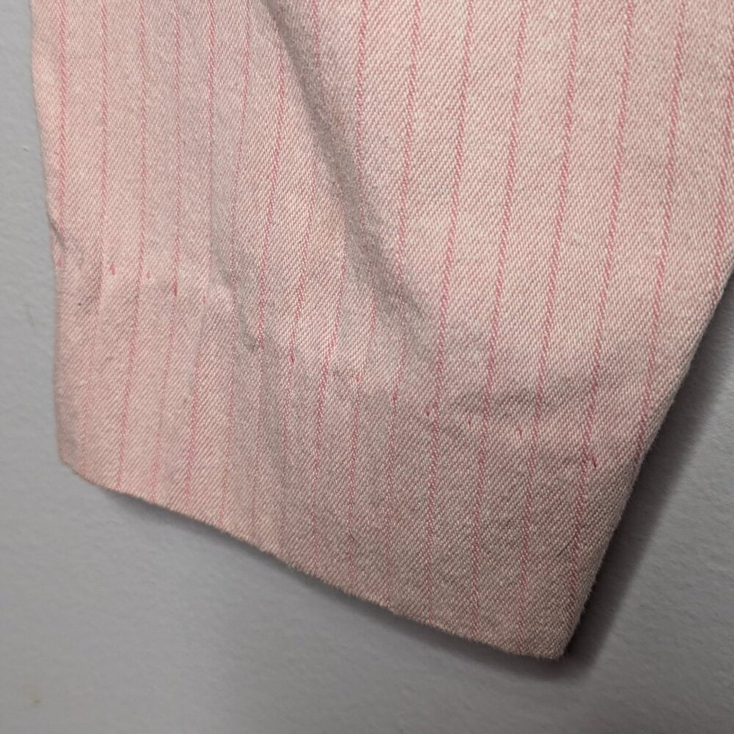 Vintage Denver 80's Pink Pin Stripe Jeans Pleated Front High Waist Cotton Size 6