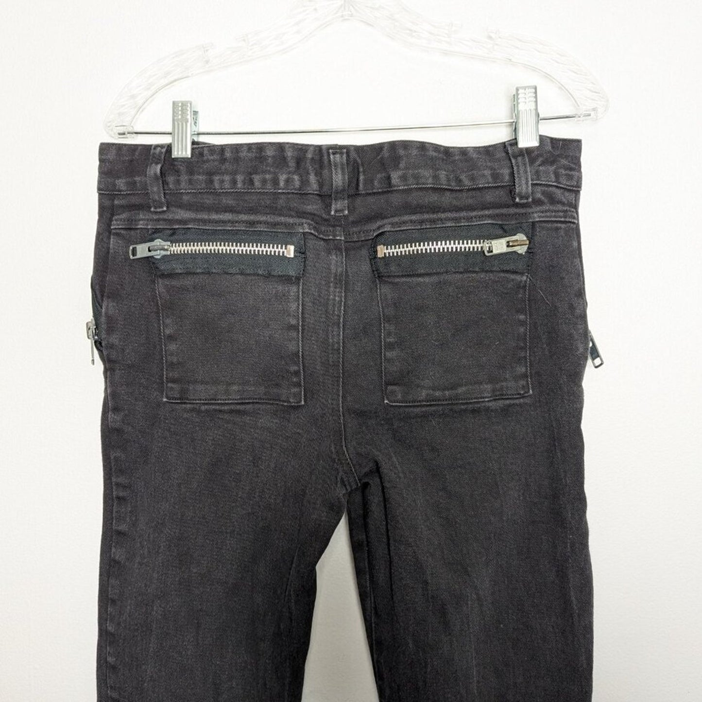 Lip Service Vintage 90's Black Jeans Goth Industrial Zippers Denim Slim