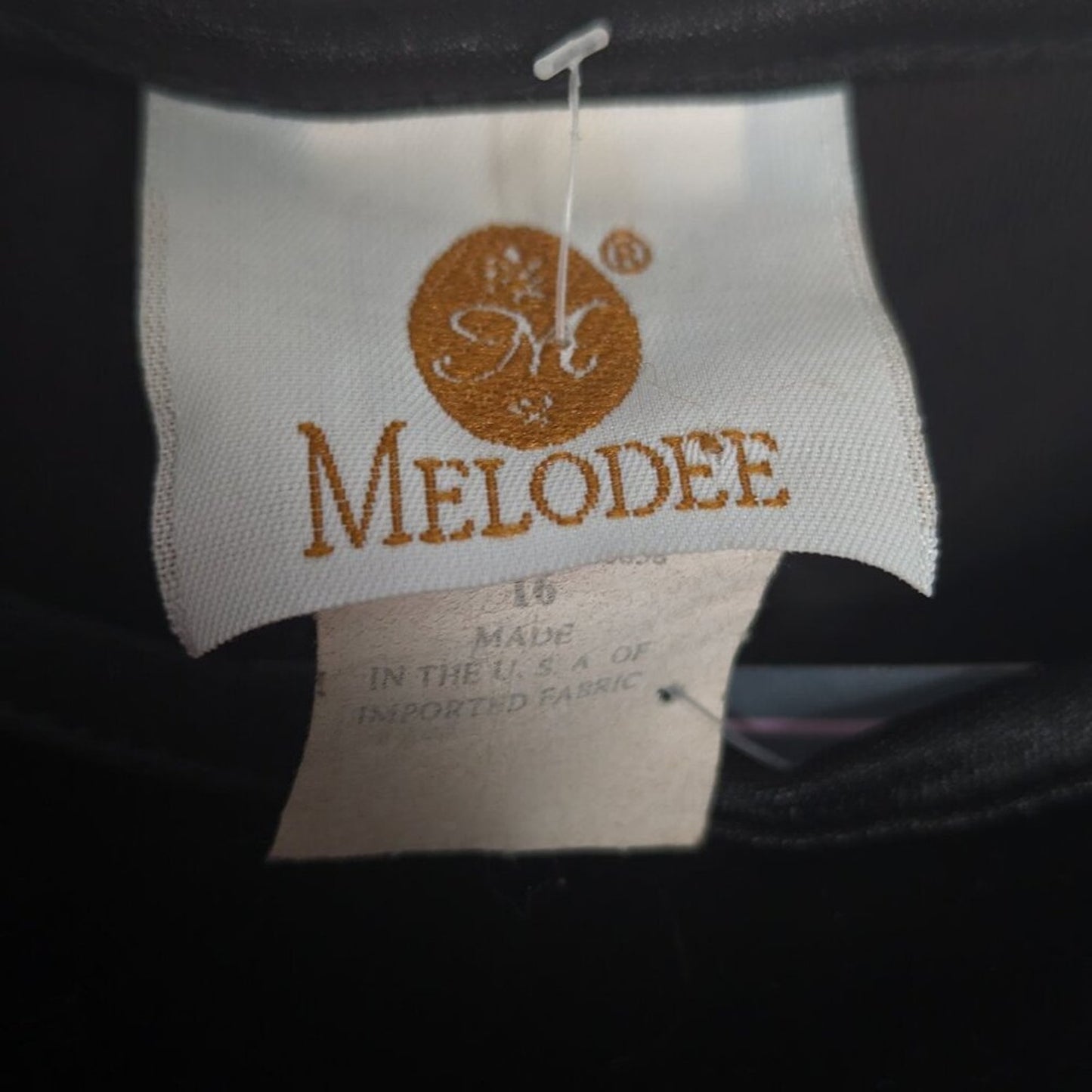 Vintage Melodee Black Sheer Long Sleeve Velvet Mini Dress Marabou Feather Trim