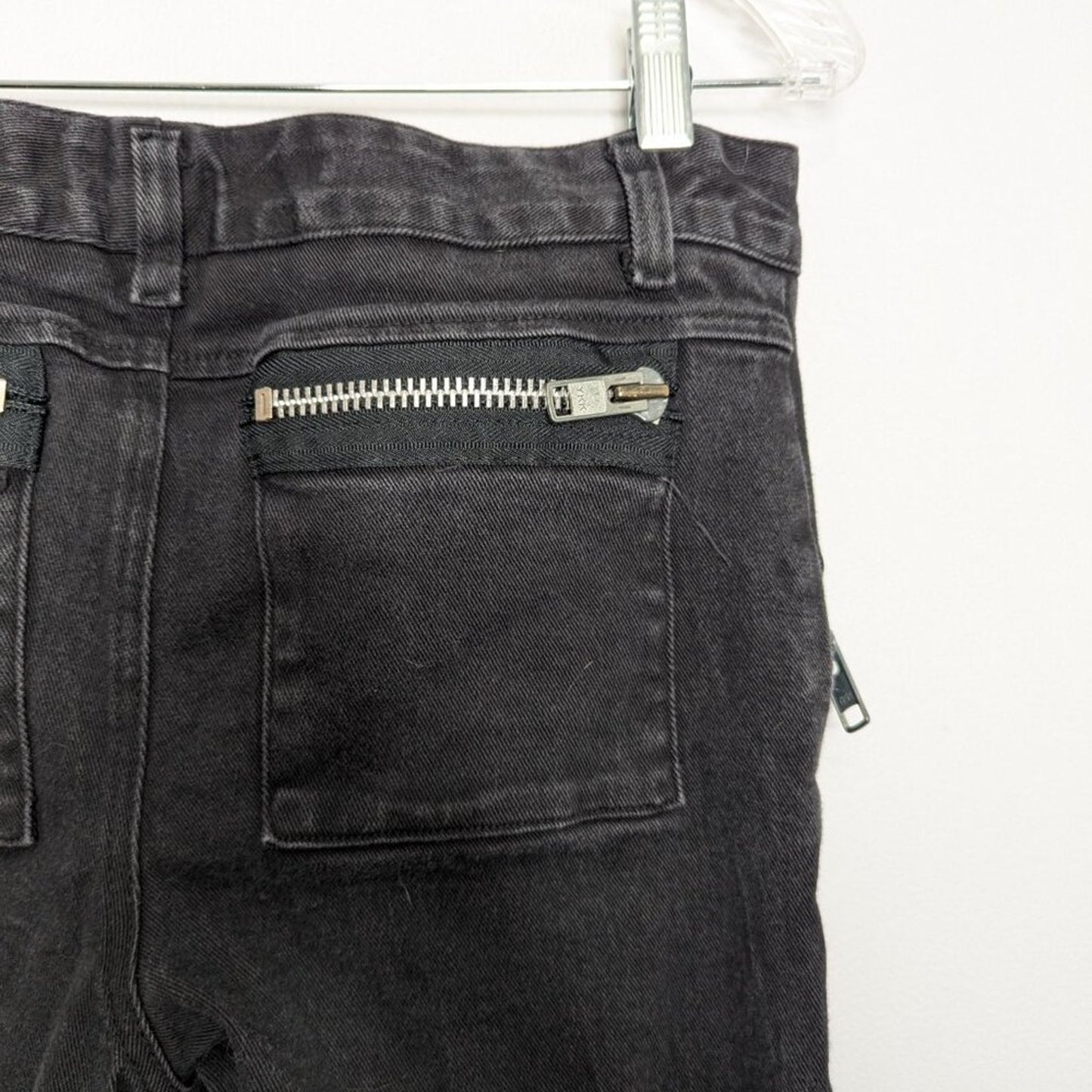 Lip Service Vintage 90's Black Jeans Goth Industrial Zippers Denim Slim