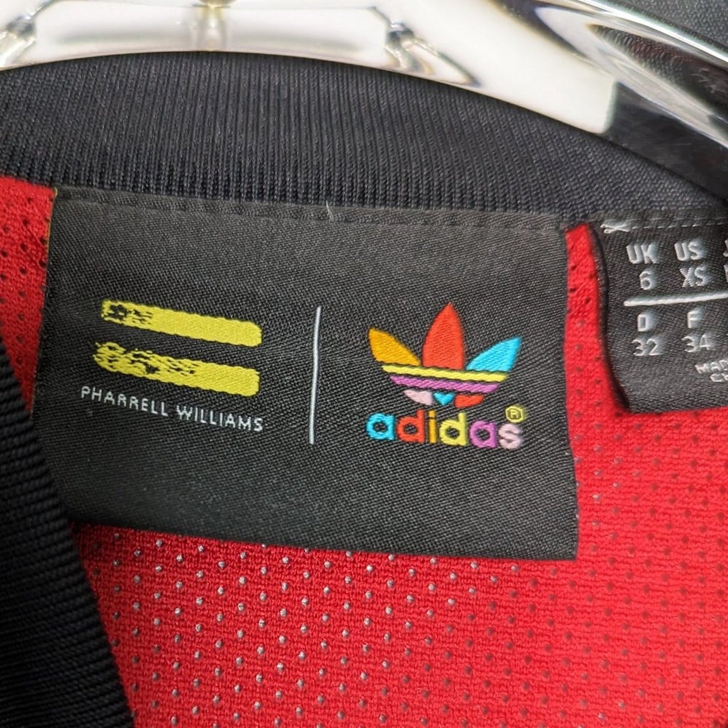 adidas Originals X Pharrell Williams Black Triangle Printed Bomber Jacket XS