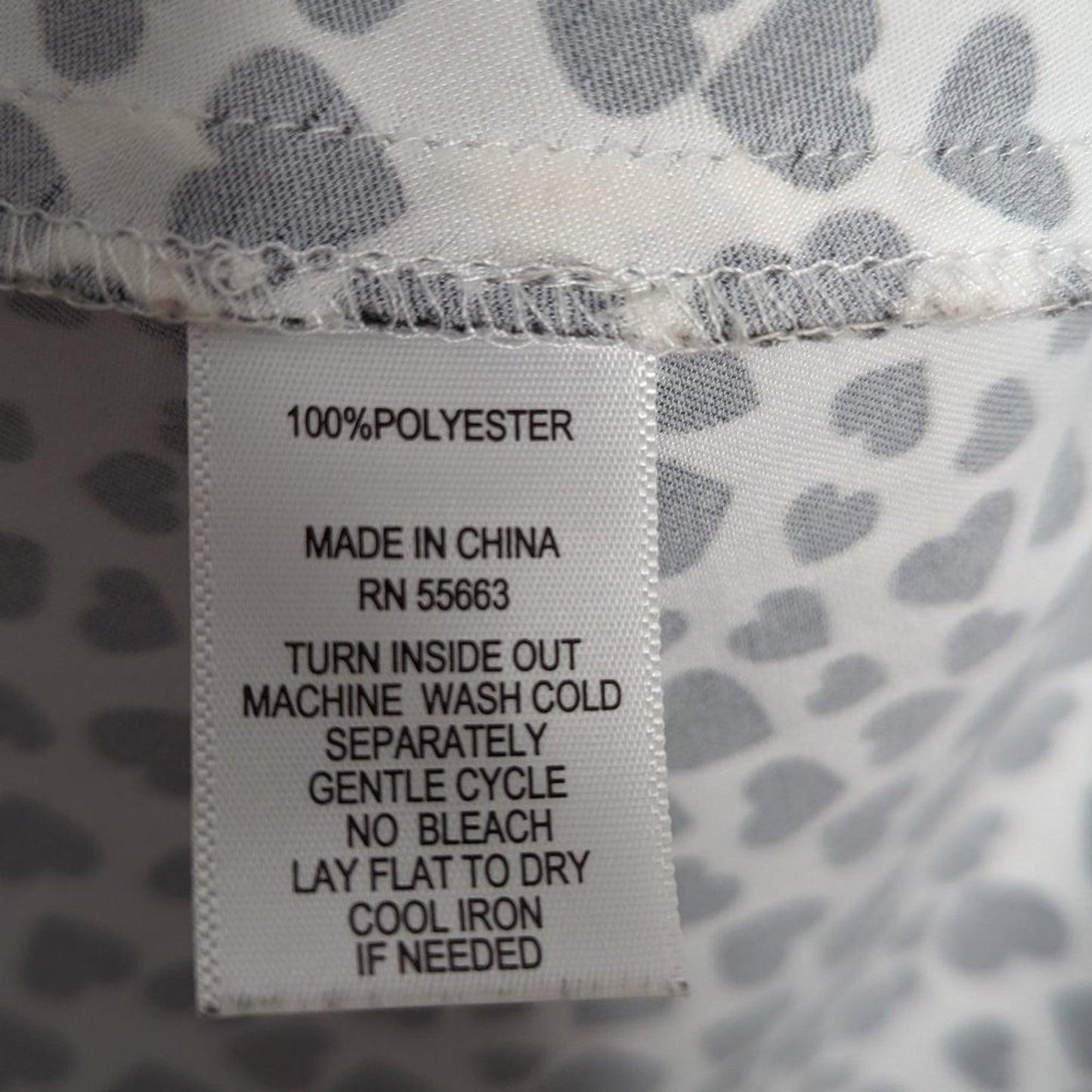 Rachel Zoe Black White Heart Print Satin Maxi Skit Elastic Waist Size M