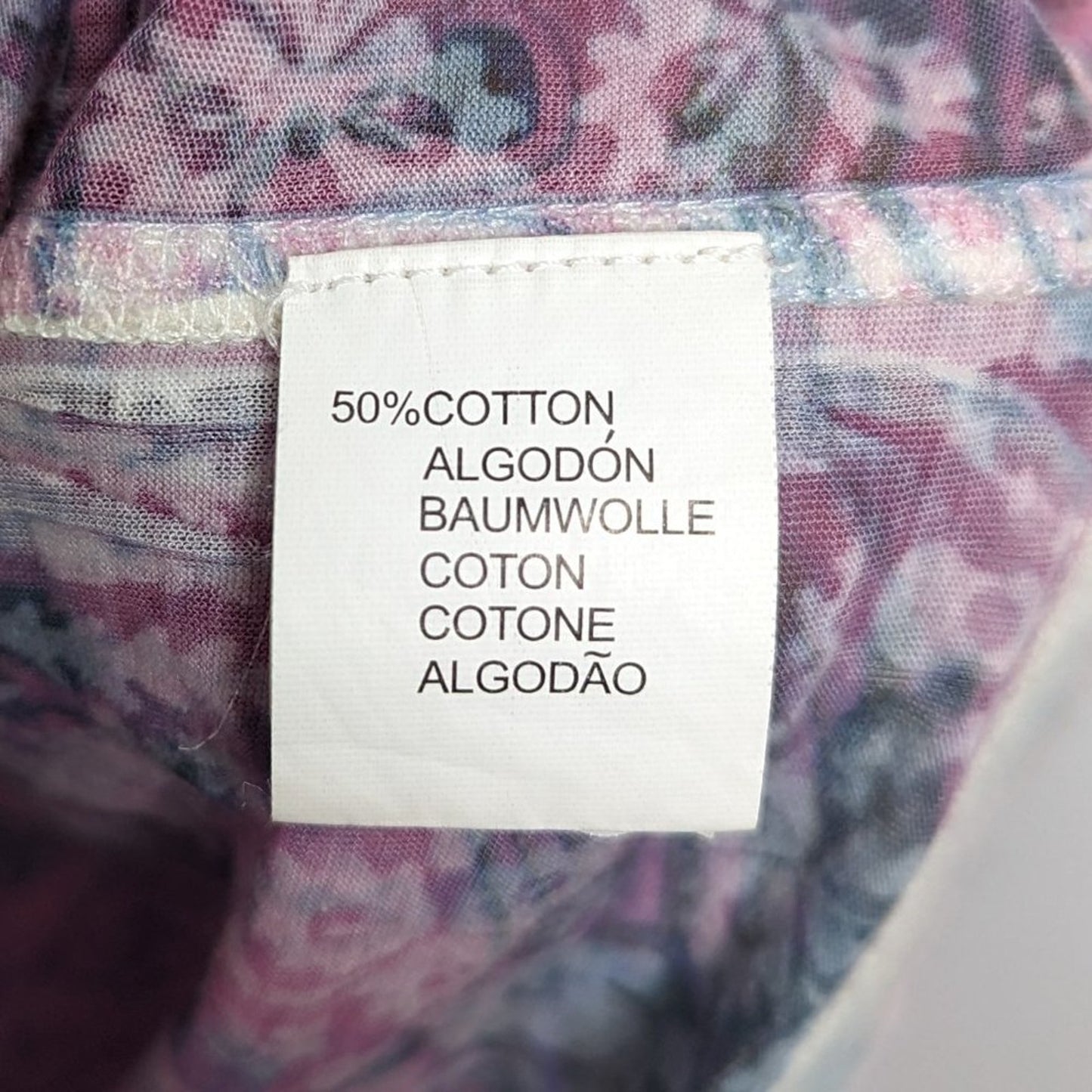 Custo Barcelona Pink Hooded T-Shirt Paisley Floral Print Drawstring Waist
