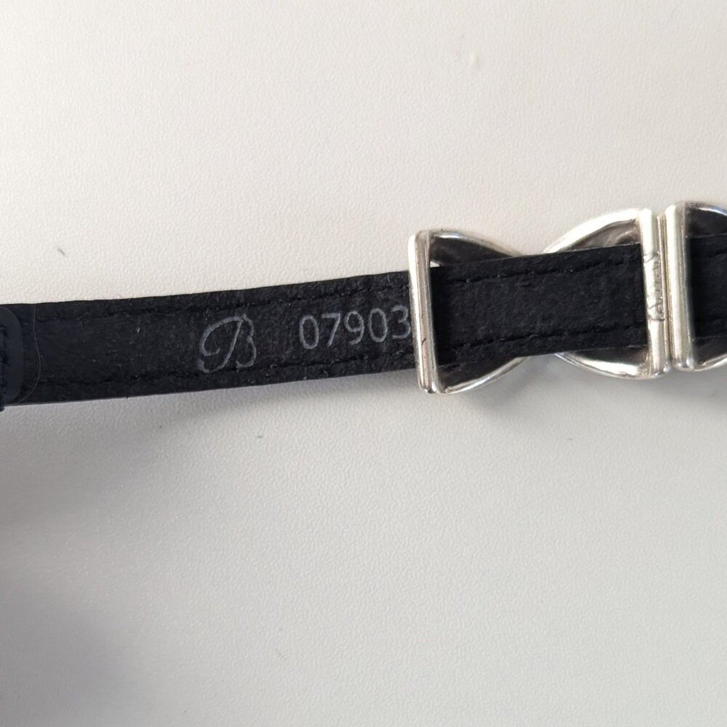 Brighton Black Kriss Kross Etched Bandit Bracelet Leather Adjustable Buckle