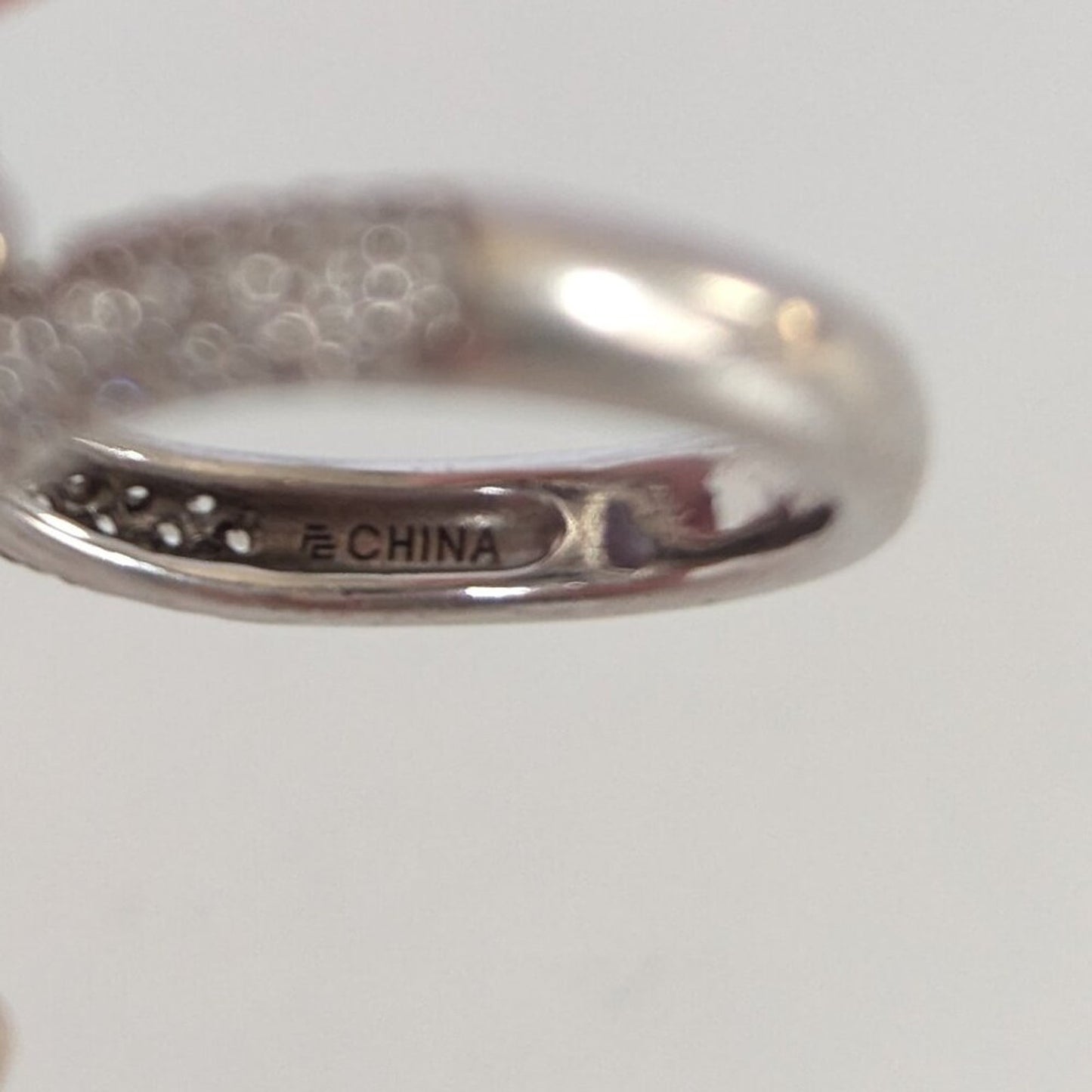 Jean Dousset Sterling Silver 925 Blue Topaz Flower Cocktail Ring Size 8