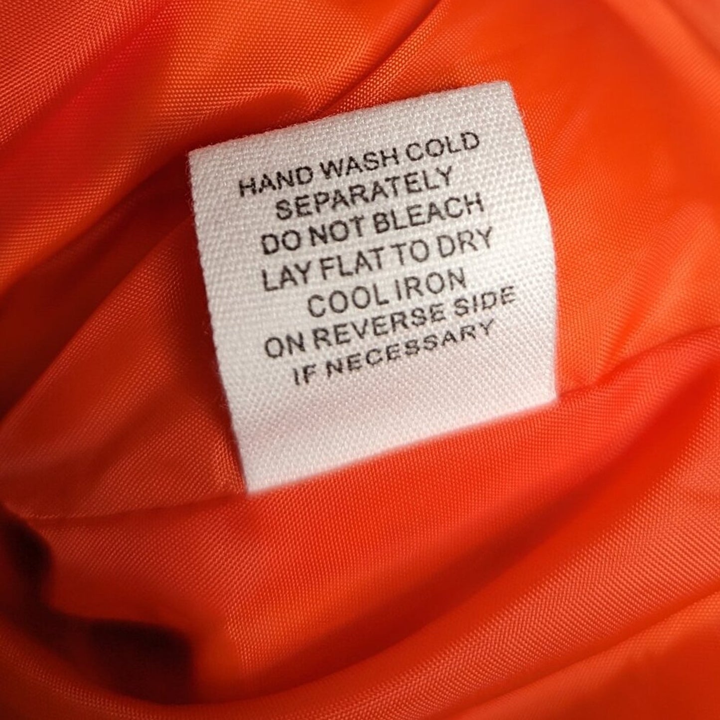 Bucket List Bright Orange Puffer Vest Ruffle Sleeve Pockets Snap Up High Collar