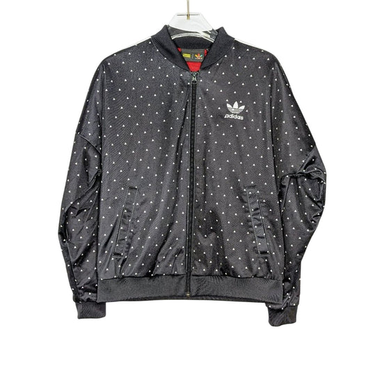 adidas Originals X Pharrell Williams Black Triangle Printed Bomber Jacket XS