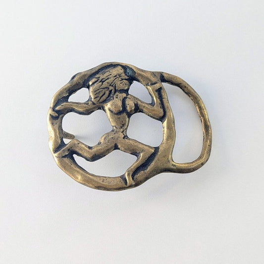 Unbranded Vintage Brass Virgo Zodiac Belt Buckle