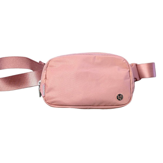 Lululemon Pink Pastel Everywhere Belt Bag Zip Up Adjustable Everyday Bag Pockets