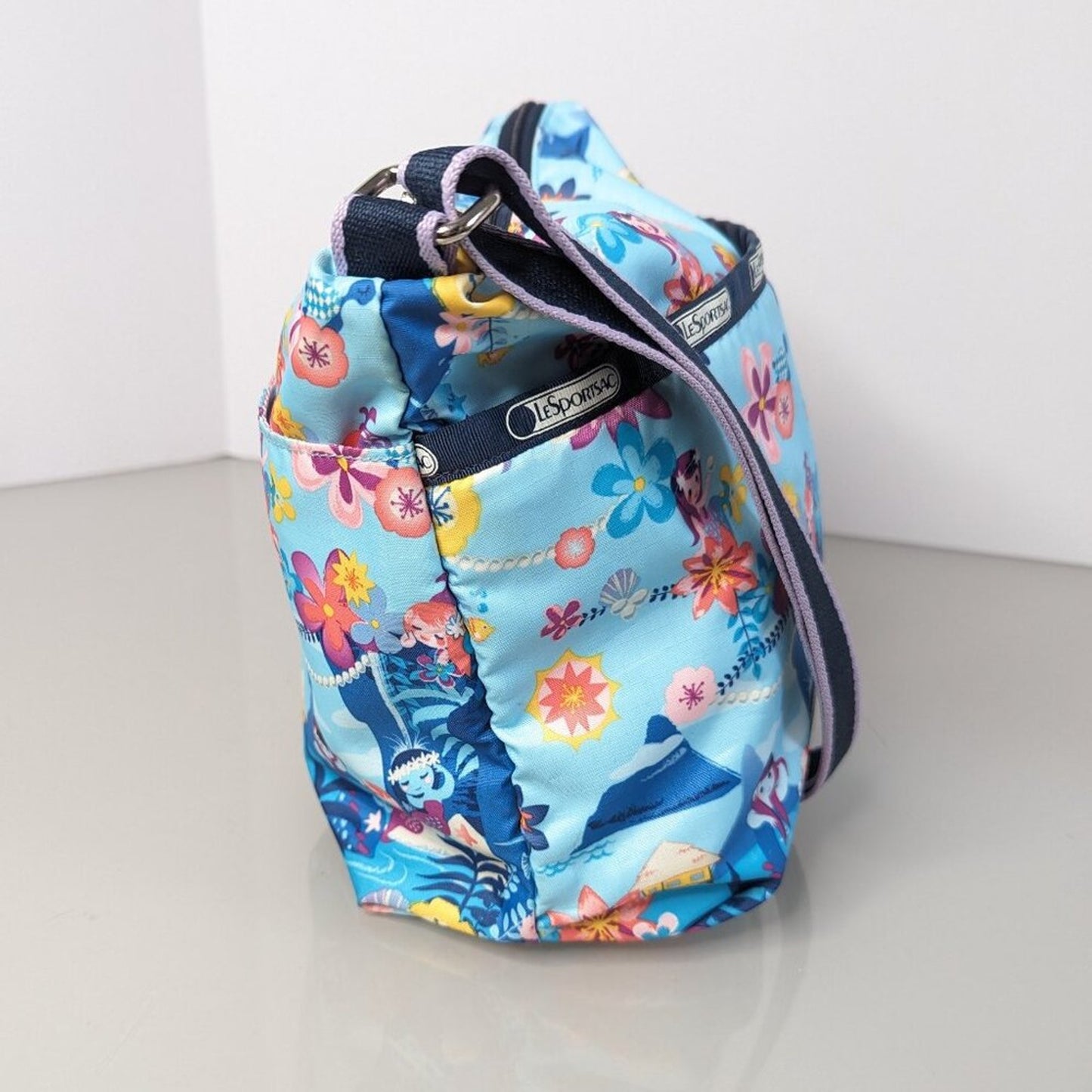 LeSportSac Disney It's A Small World Tahitian Dream Mermaid Small Cleo Crossbody