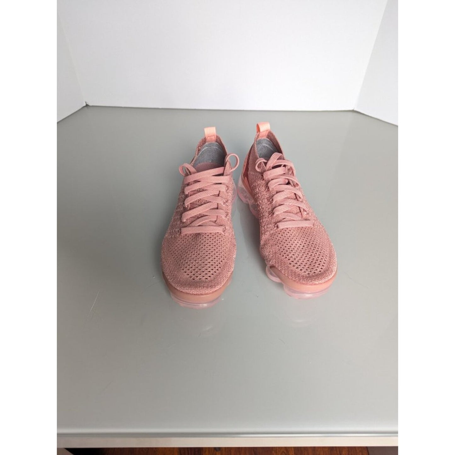Nike Air VaporMax Flyknit 2 Rose Gold Pink Sneakers – Women’s Size 7.5 Lace Up