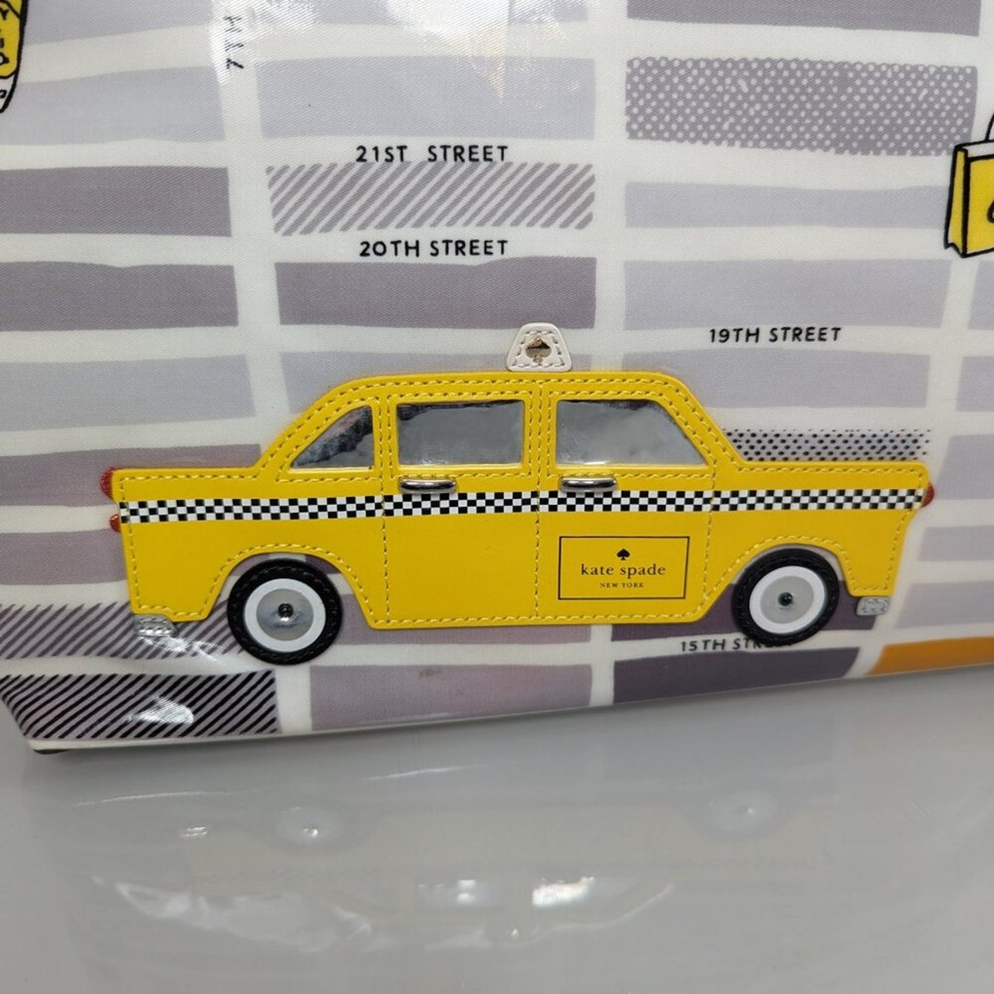 Kate Spade New York Yellow Cab Taxi NYC Francis Tote Bag Manhattan Theater