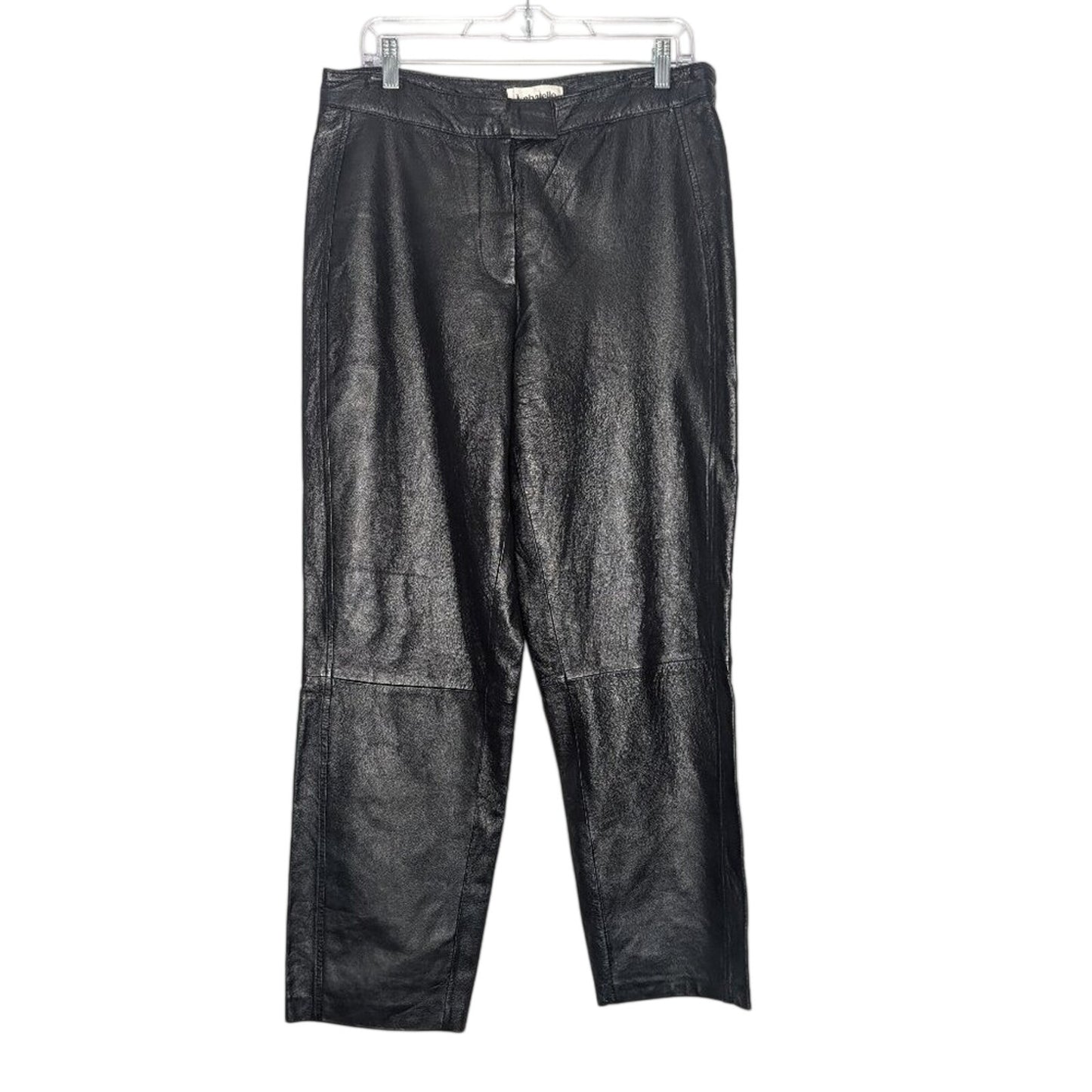 Bagatelle Vintage 90s Black Leather Pants Relaxed Fit High Waist Size 12