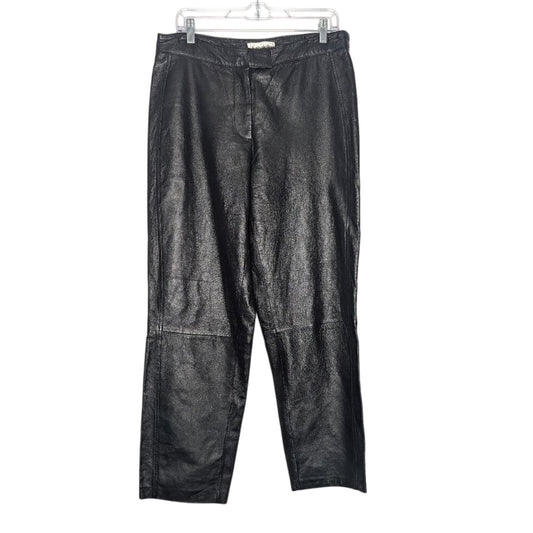Bagatelle Vintage 90s Black Leather Pants Relaxed Fit High Waist Size 12