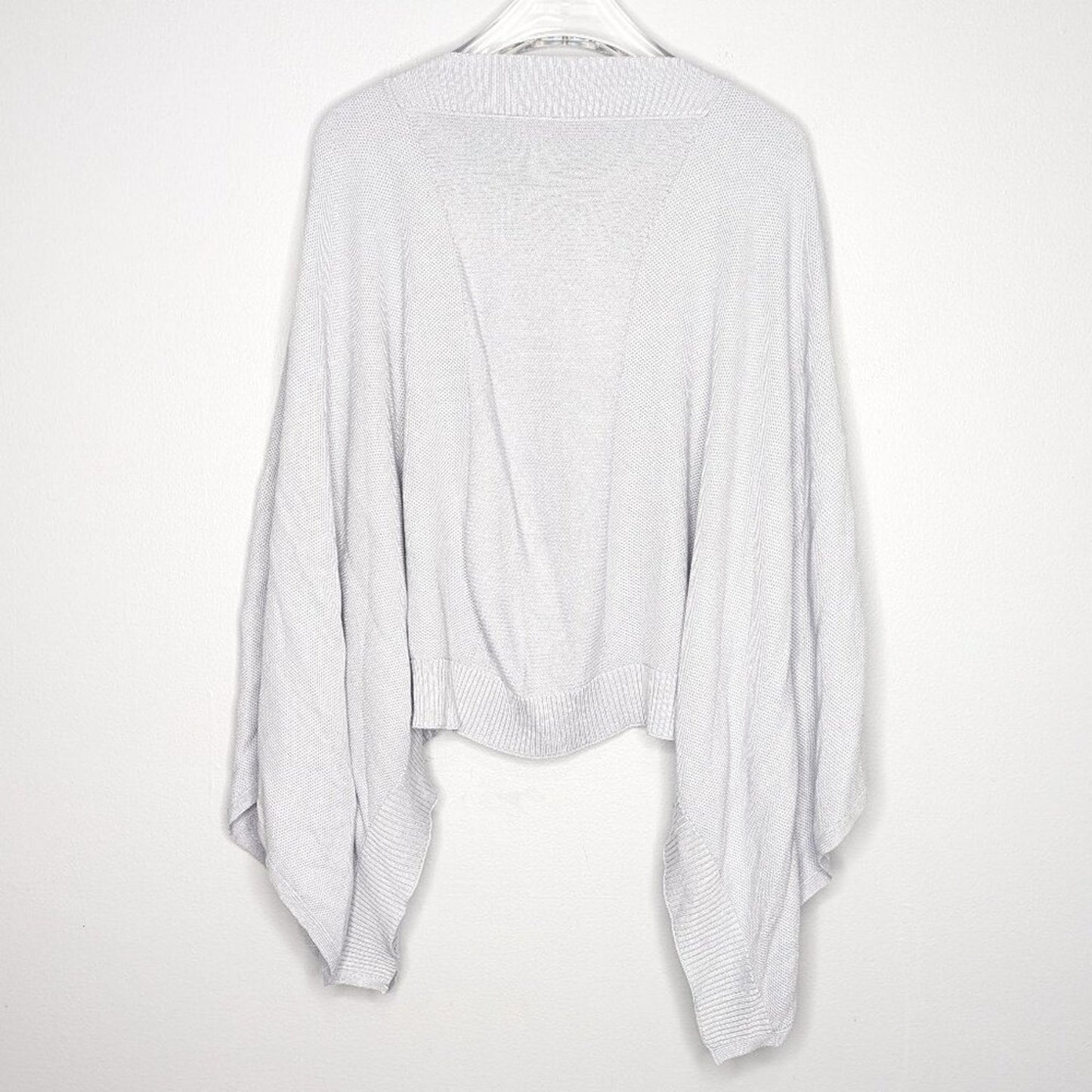 Lululemon Forward Flow Cape Poncho Silvery Blue Knit Pullover Loose Fit One Size