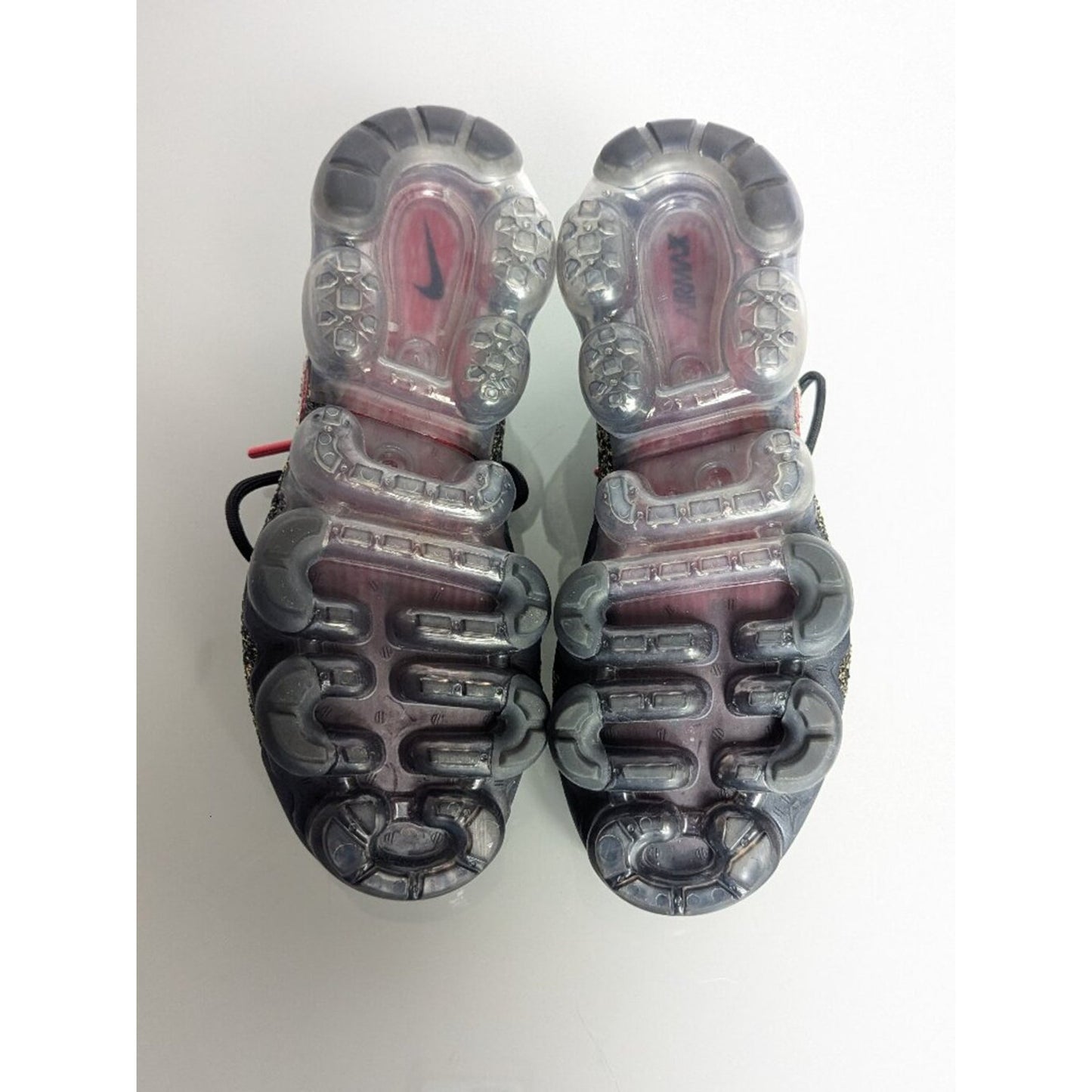 Nike Air VaporMax Flyknit 2 Black Cheetah Print Size 7.5 Custom Rhinestone Logo