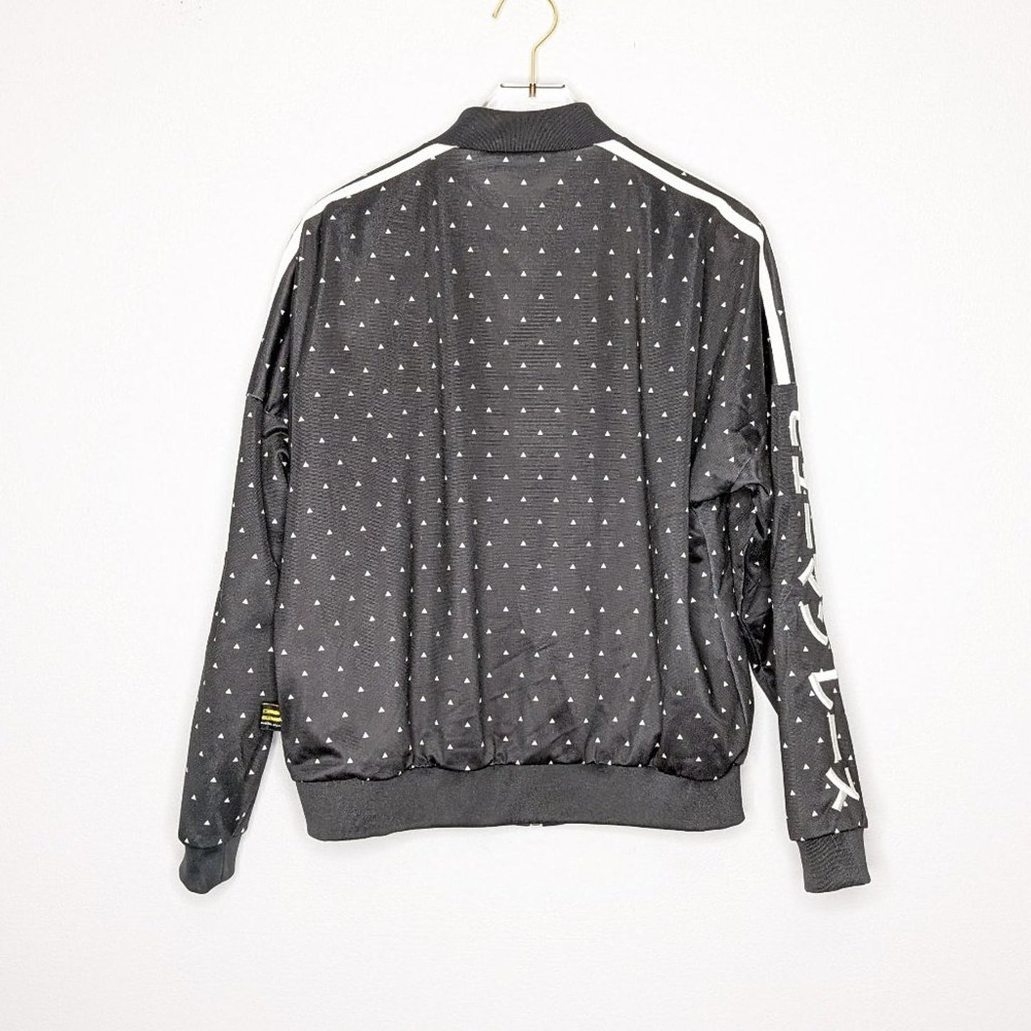 adidas Originals X Pharrell Williams Black Triangle Printed Bomber Jacket XS