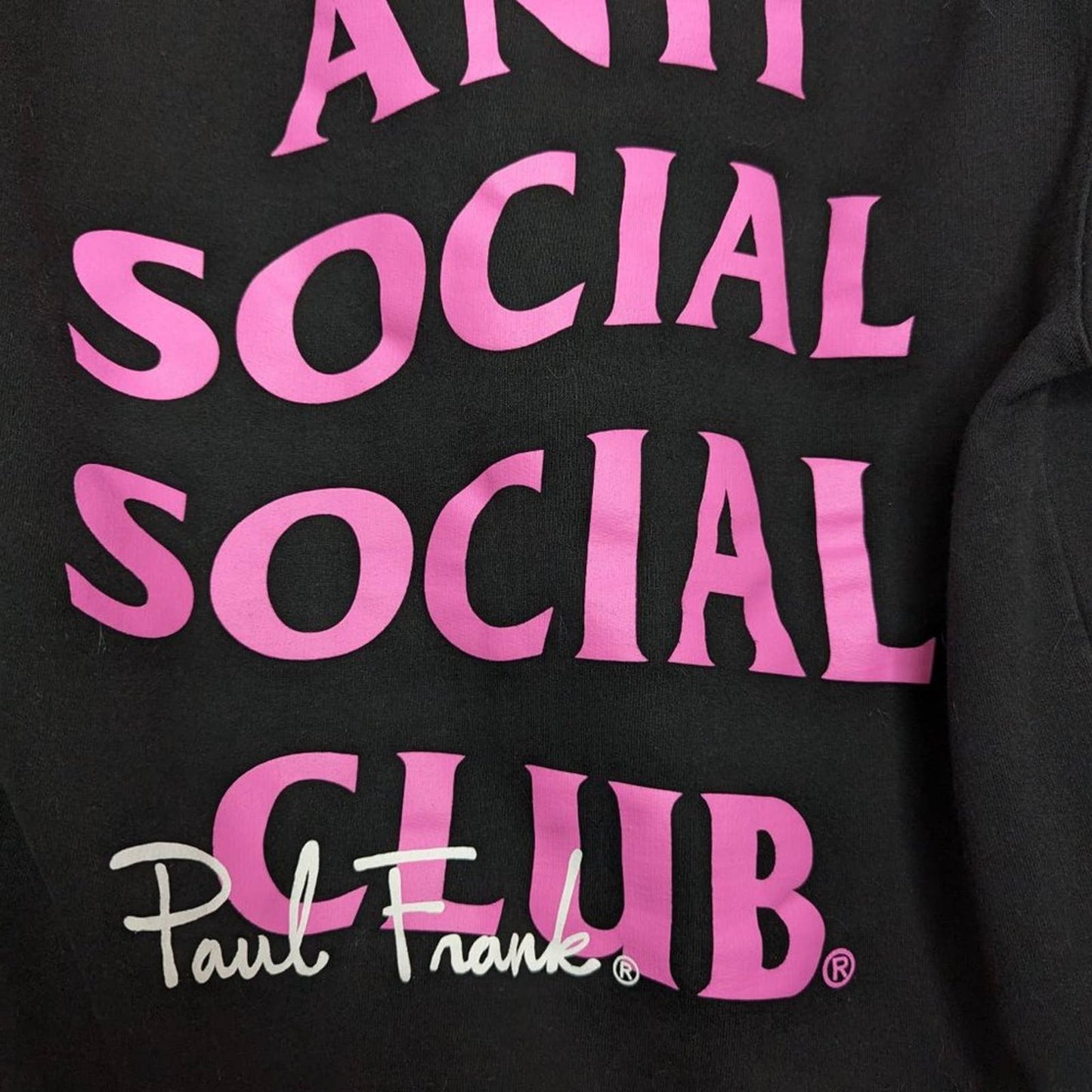 Anti Social Social Club x Paul Frank Circles Black Long Sleeve Hoodie Graphic S