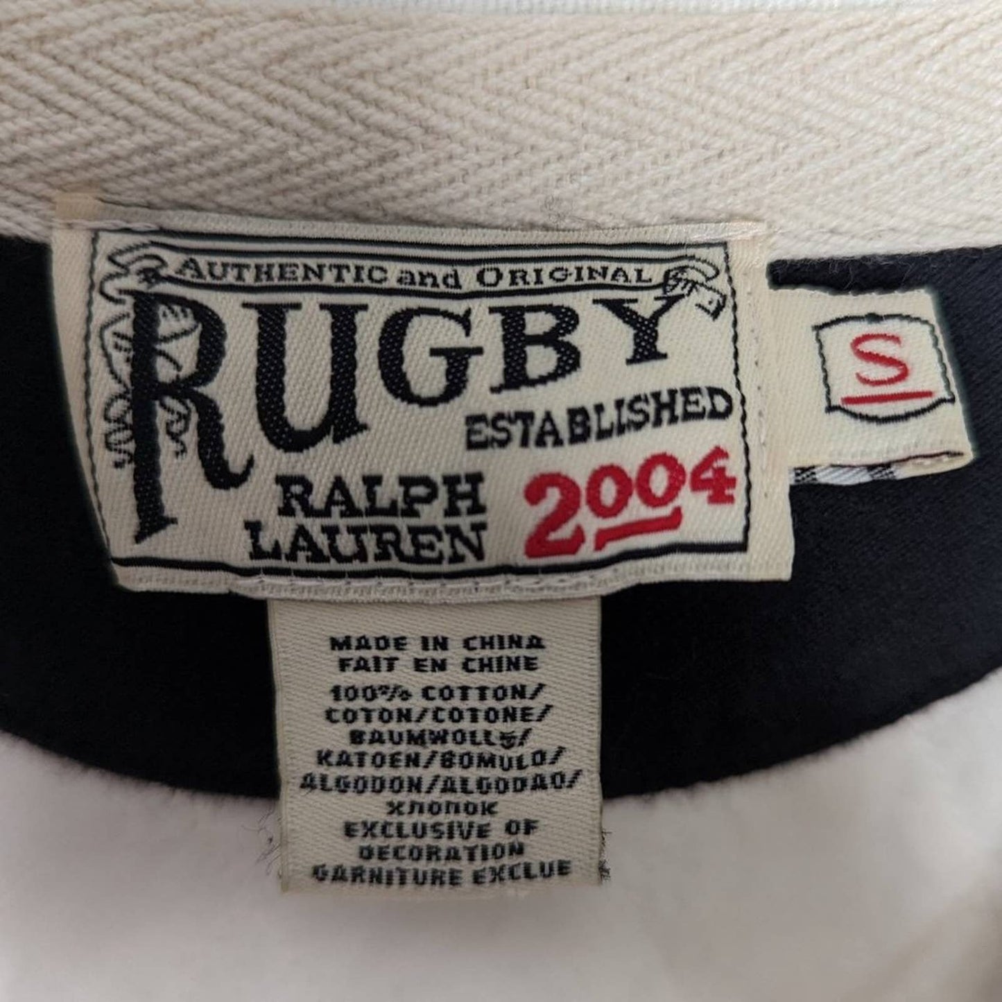 Rugby Ralph Lauren Black Embroidered Crest Rugby Dress Long Sleeve Collared S